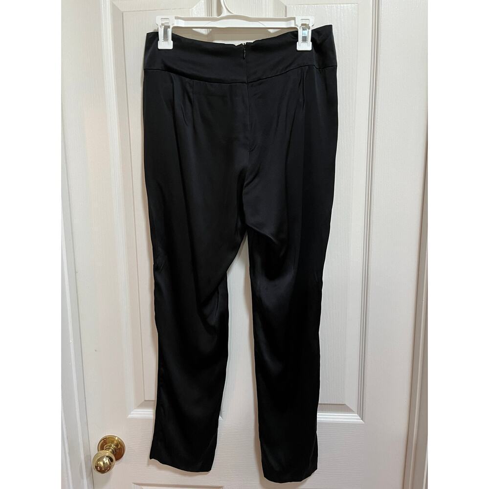 Michelle Mason 100% Silk Black Pants - Picture 3 of 10